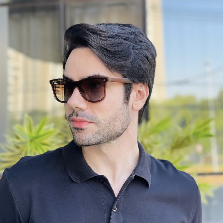 safine com br oculos de sol masculino quadrado marrom fosco pablo 1