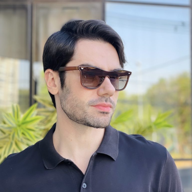 safine com br oculos de sol masculino quadrado marrom fosco pablo 3