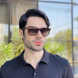 safine com br oculos de sol masculino quadrado marrom fosco pablo