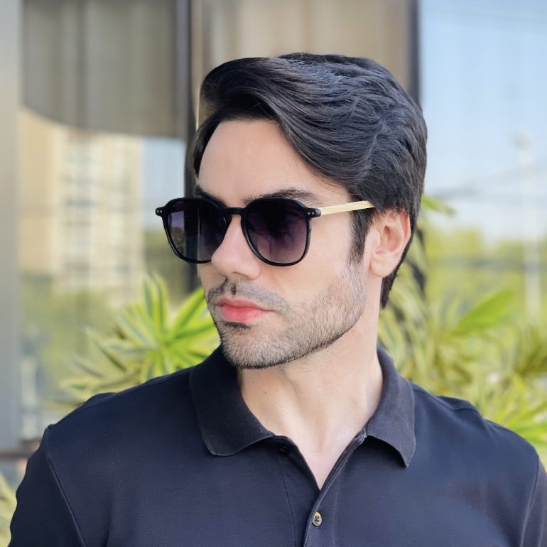 safine com br oculos de sol masculino quadrado preto fosco marcelo 2 0 3