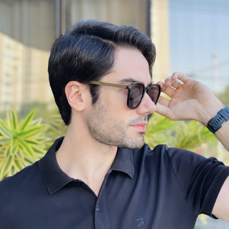 safine com br oculos de sol masculino quadrado preto fosco marcelo 3