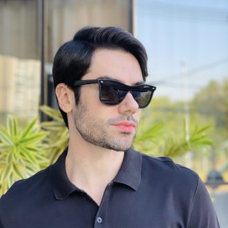 safine com br oculos de sol masculino quadrado preto fosco pablo 2