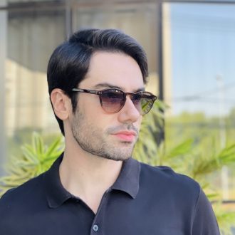 safine com br oculos de sol masculino redondo marrom degrade gael 1