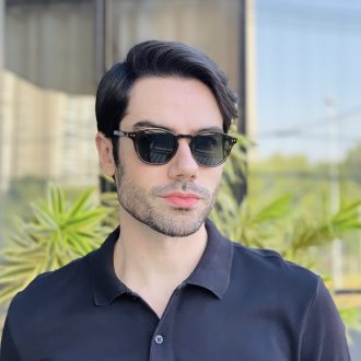 safine com br oculos de sol masculino redondo marrom e cinza gael
