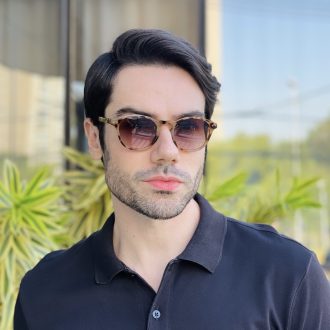 safine com br oculos de sol masculino redondo rajado gael