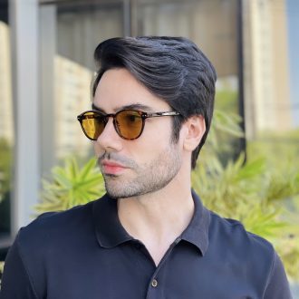 safine com br oculos de sol masculino redondo tartaruga gael 3