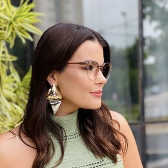 safine com br oculos 2 em 1 clip on redondo rose transparente taina 1