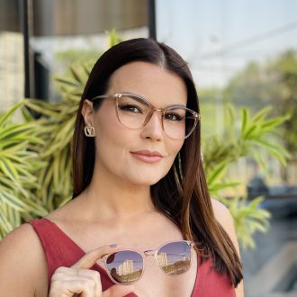 safine com br oculos 2 em 1 clip on redondo rose transparente taina 11