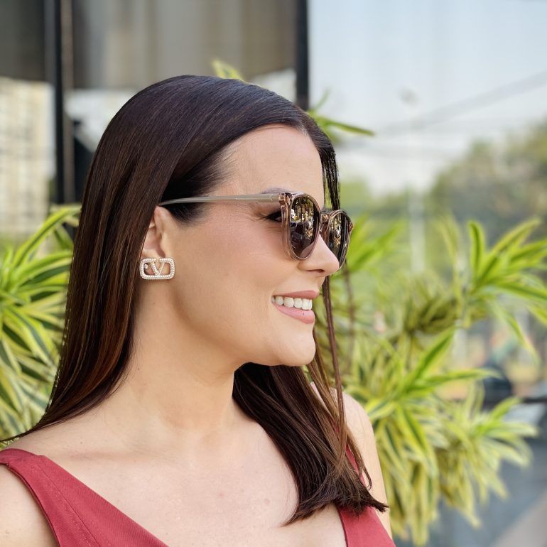 safine com br oculos 2 em 1 clip on redondo rose transparente taina 19