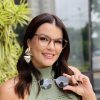 safine com br oculos 2 em 1 clip on redondo rose transparente taina 5
