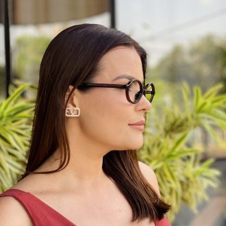 safine com br oculos de grau feminino oval marrom malu 3 0 6