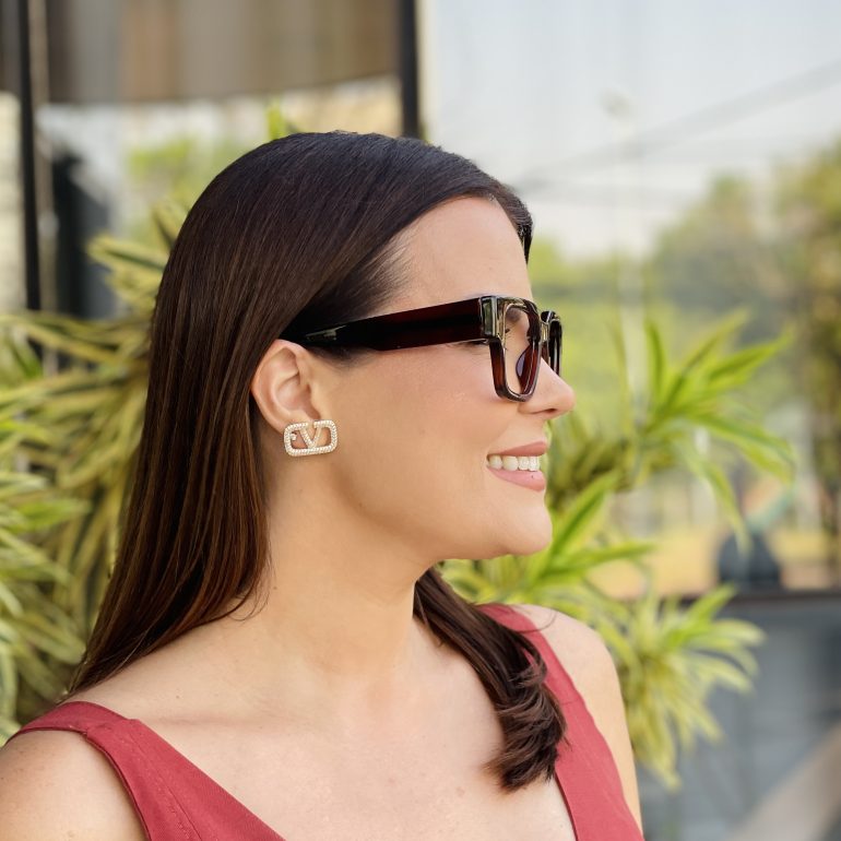 safine com br oculos de grau feminino quadrado marrom liz 2 0 2