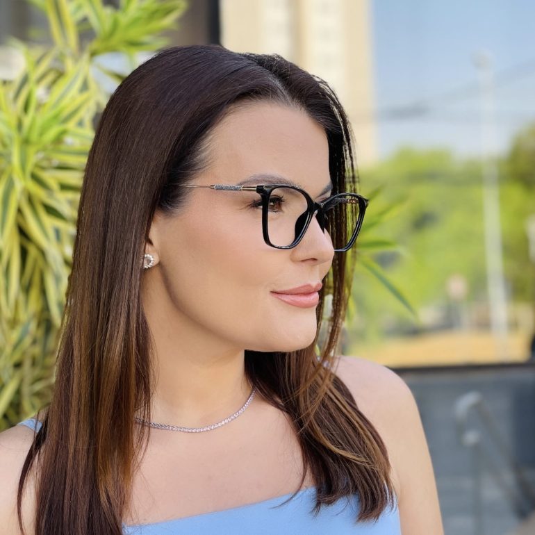safine com br oculos de grau feminino quadrado preto emily 2