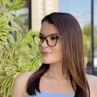 safine com br oculos de grau feminino quadrado tartaruga emily