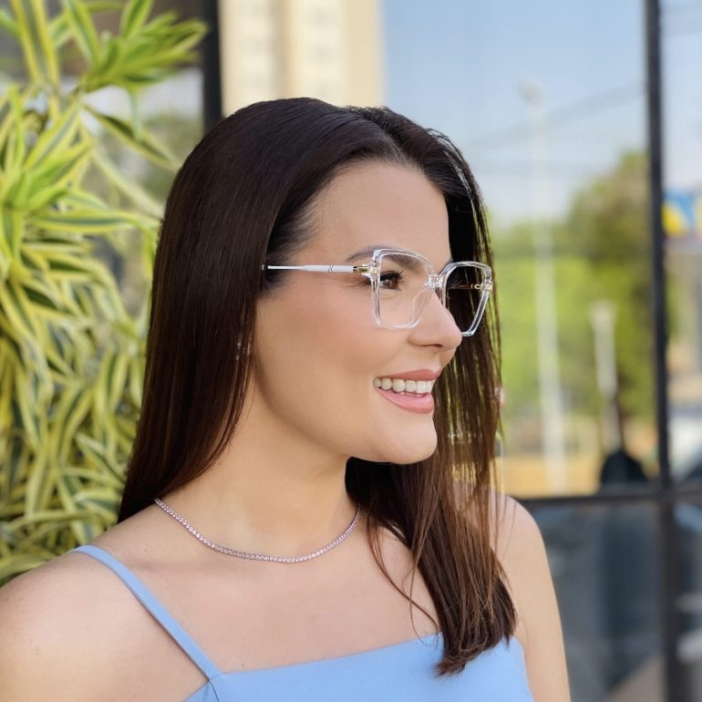 safine com br oculos de grau feminino quadrado transparente livia 1