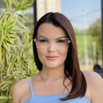 safine com br oculos de grau feminino quadrado transparente livia