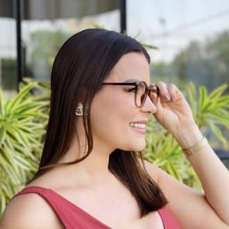 safine com br oculos de grau feminino redondo marrom monica 2