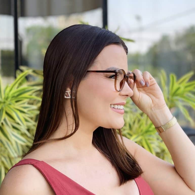 safine com br oculos de grau feminino redondo marrom monica 2