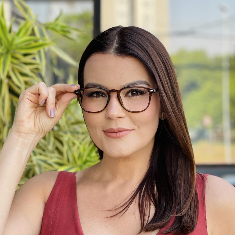 safine com br oculos de grau feminino redondo marrom renata