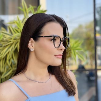 safine com br oculos de grau feminino redondo preto alice 2