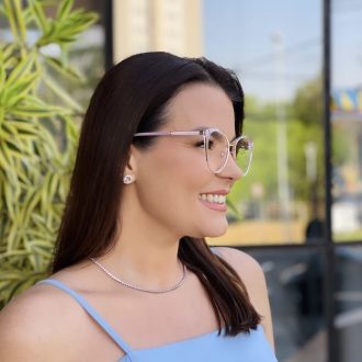 safine com br oculos de grau feminino redondo rosa transparente alice 1