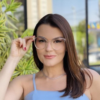 safine com br oculos de grau feminino redondo rosa transparente alice 2