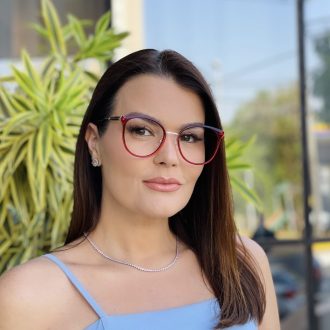 safine com br oculos de grau feminino redondo vermelho alice 1