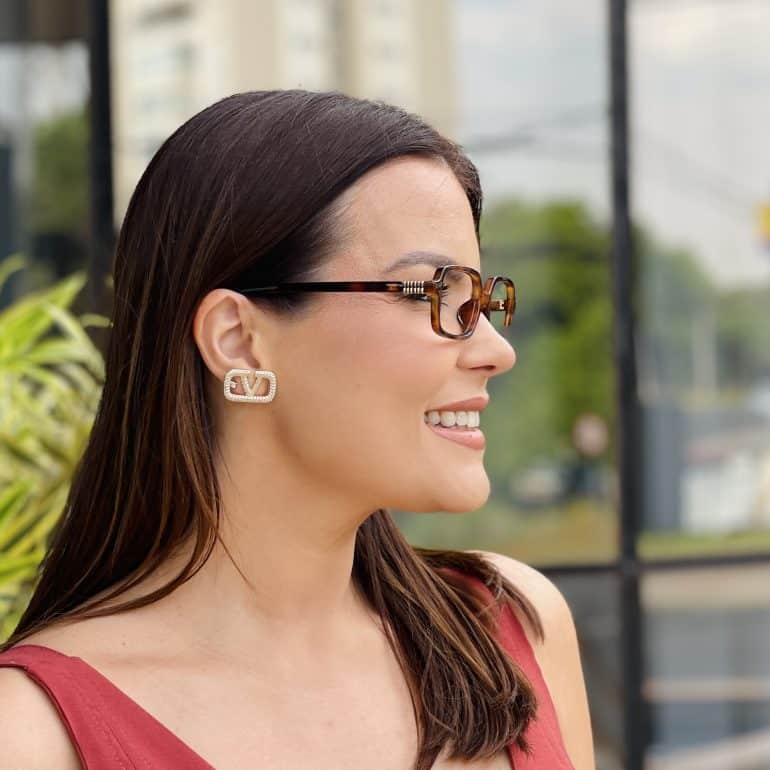 safine com br oculos de grau feminino retangular rajado micca 2 0 7