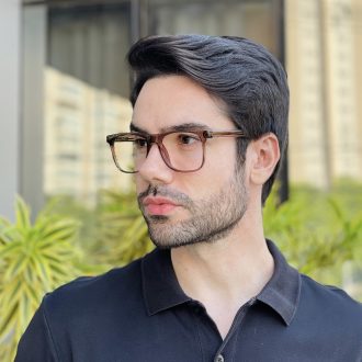 safine com br oculos de grau masculino quadrado marrom apolo