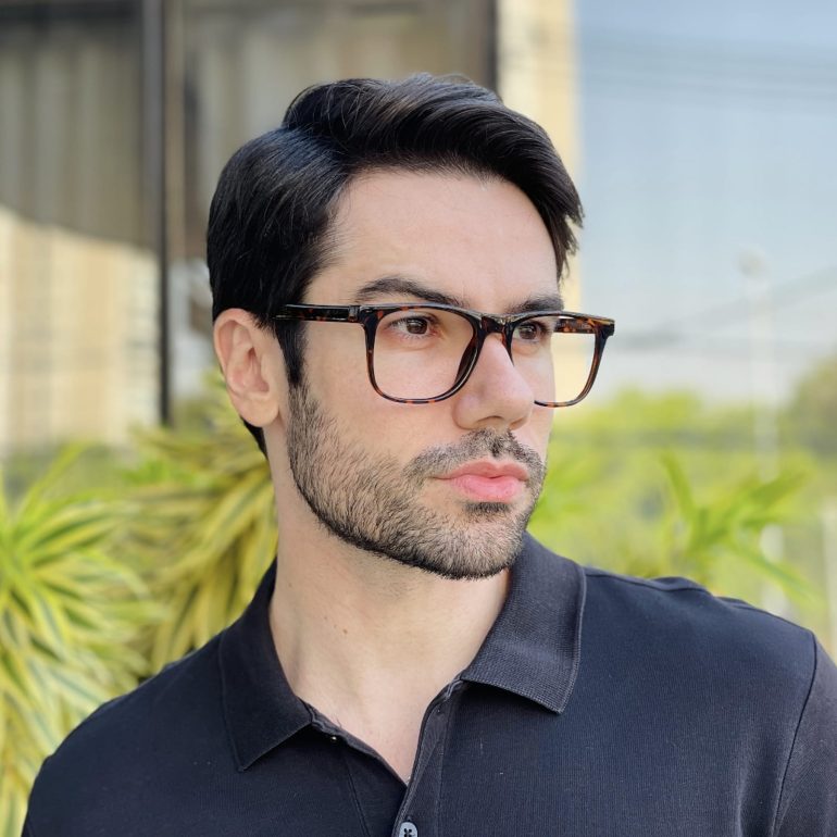 safine com br oculos de grau masculino quadrado tartaruga apolo 3