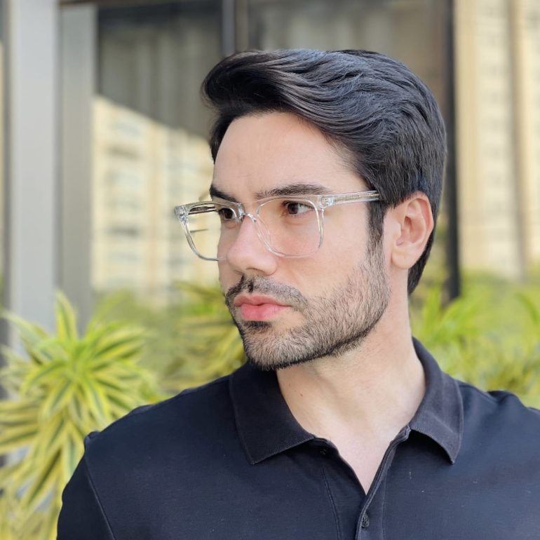safine com br oculos de grau masculino quadrado transparente apolo 1