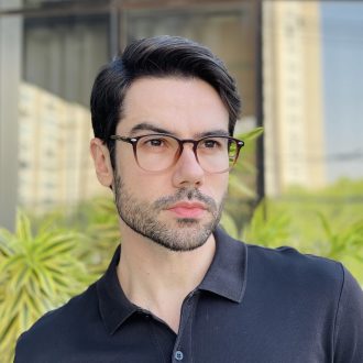 safine com br oculos de grau masculino redondo marrom degrade fabricio 2