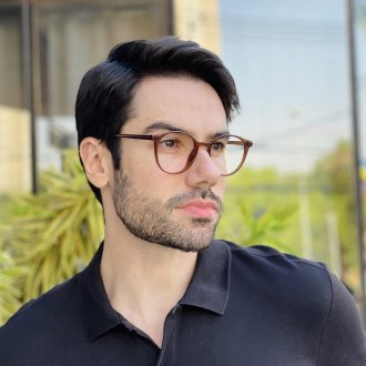 safine com br oculos de grau masculino redondo marrom xavier 2
