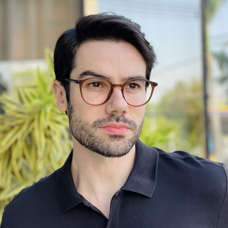 safine com br oculos de grau masculino redondo marrom xavier