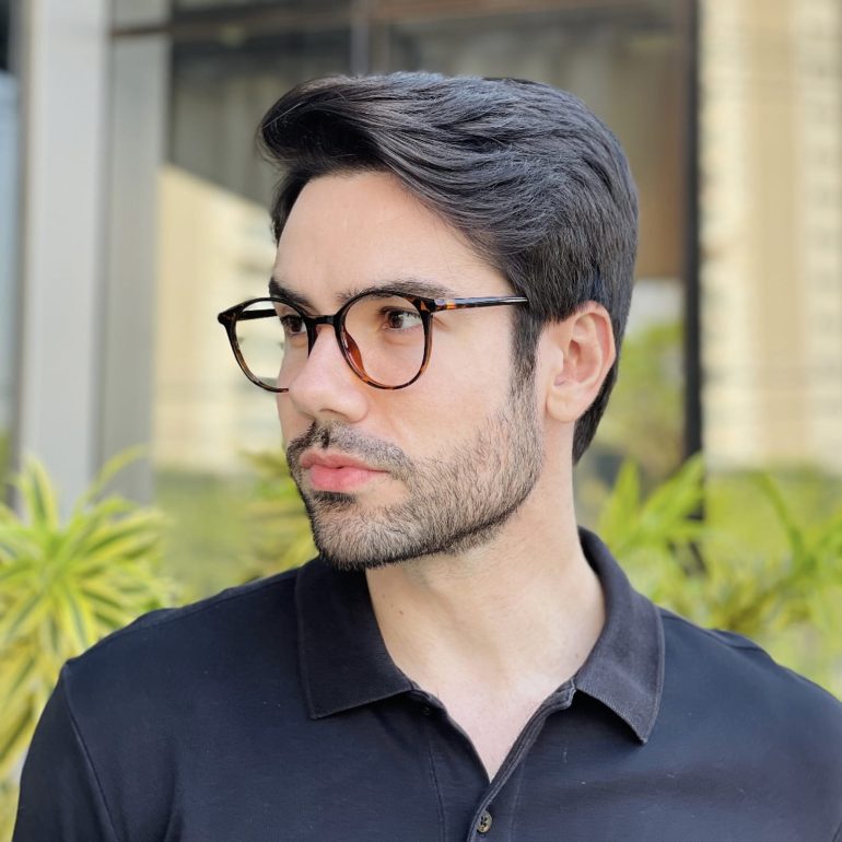 safine com br oculos de grau masculino redondo tartaruga xavier 3