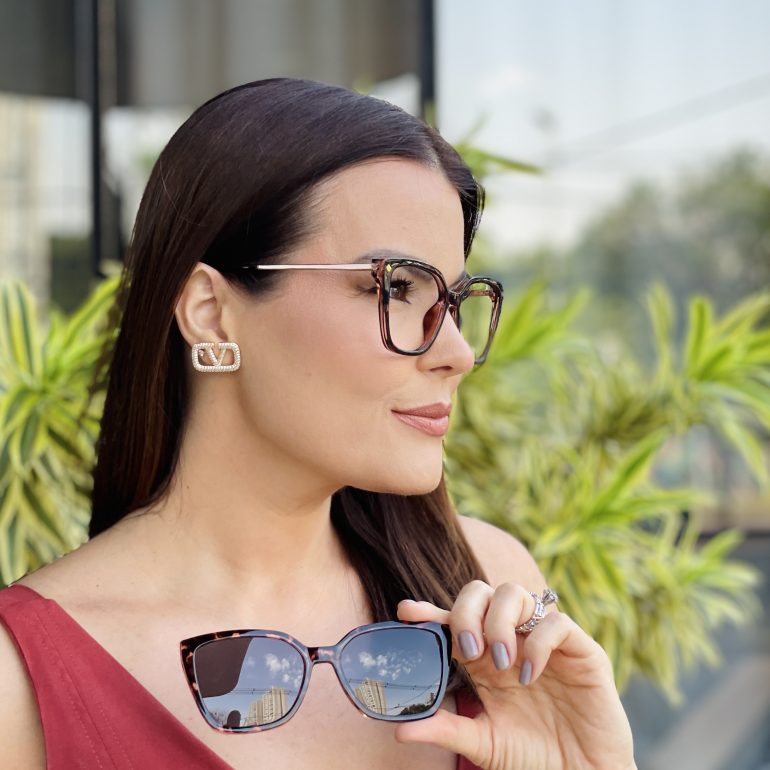 safine com br oculos feminino 2 em 1 clip on gatinho tartaruga rosa aline 1