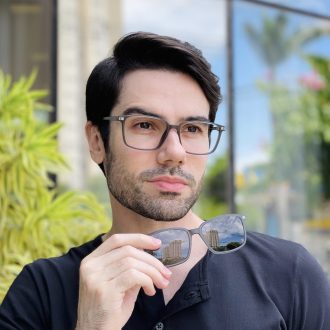 safine com br oculos 2 em 1 clip on masculino retangular cinza maxi 3