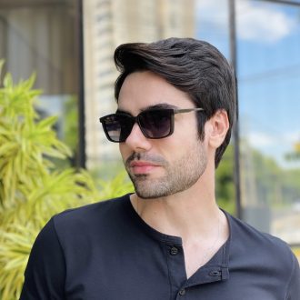 safine com br oculos 2 em 1 clip on masculino retangular marrom maxi 1