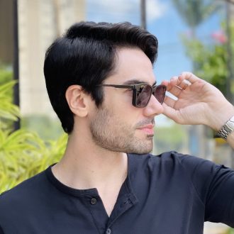 safine com br oculos 2 em 1 clip on masculino retangular marrom maxi 16