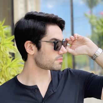 safine com br oculos 2 em 1 clip on masculino retangular preto e azul maxi 2