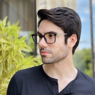 safine com br oculos 2 em 1 clip on masculino retangular preto e azul maxi 3