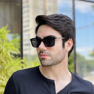 safine com br oculos 2 em 1 clip on masculino retangular preto e azul maxi 6