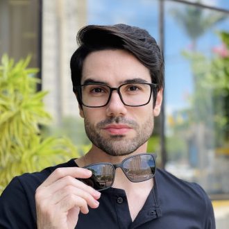 safine com br oculos 2 em 1 clip on masculino retangular preto maxi 13