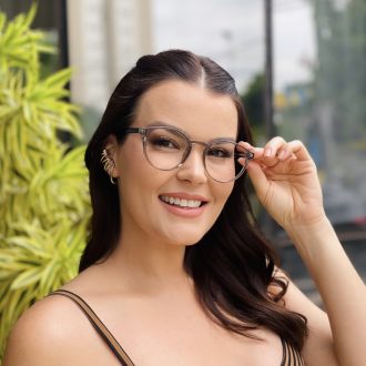 safine com br oculos 2 em 1 clip on redondo cinza transparente carol 11