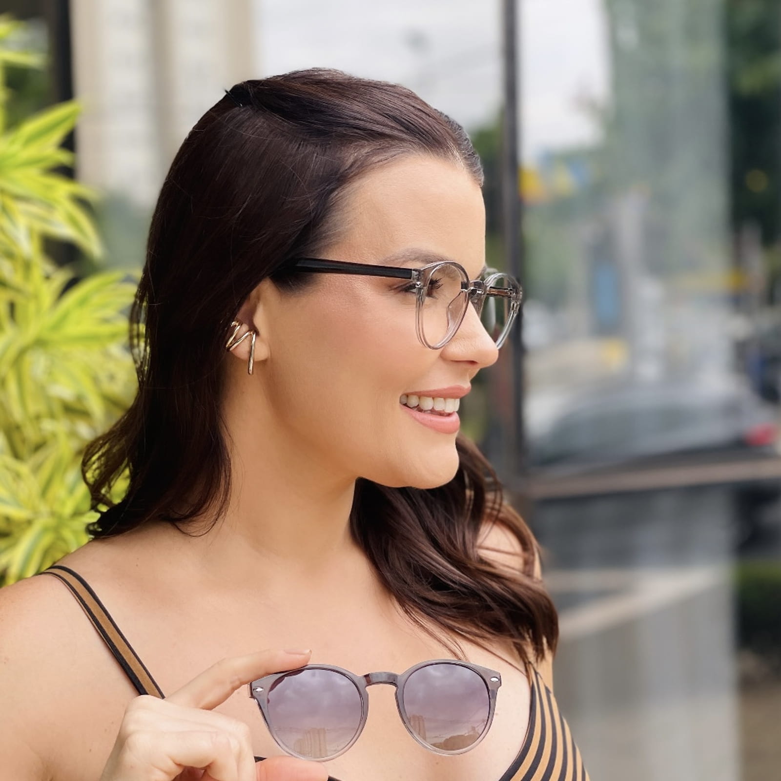 safine com br oculos 2 em 1 clip on redondo cinza transparente carol 3 safine com br oculos 2 em 1 clip on redondo cinza transparente carol 3