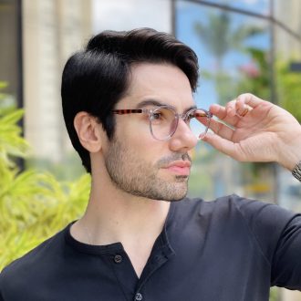 safine com br oculos 2 em 1 clip on redondo cinza transparente joao 7