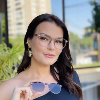 safine com br oculos 2 em 1 clip on redondo cinza transparente melissa 2 0 12