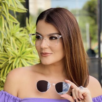 safine com br oculos 2 em 1 clip on redondo transparente liza 2