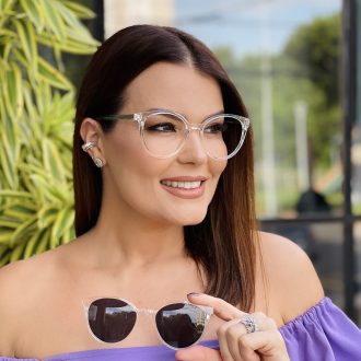 safine com br oculos 2 em 1 clip on redondo transparente liza