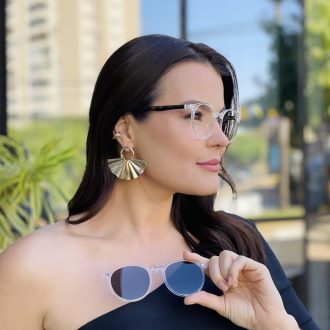 safine com br oculos 2 em 1 clip on redondo transparente melissa 2 0 4